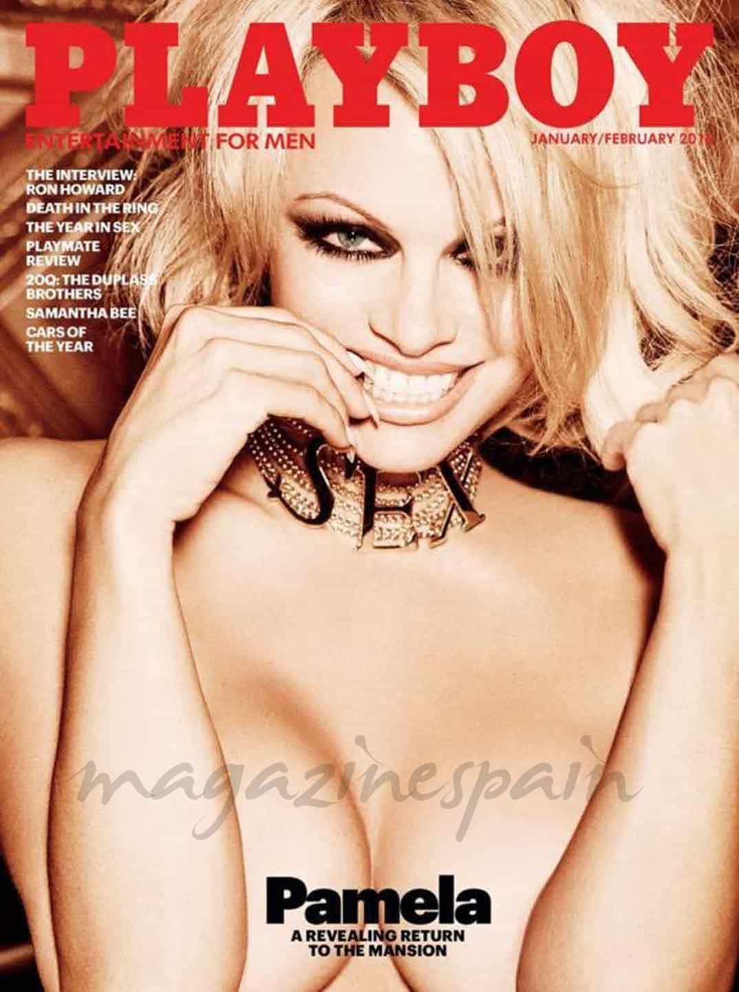 pamela anderson en el ultimo numero con desnudos de playboy