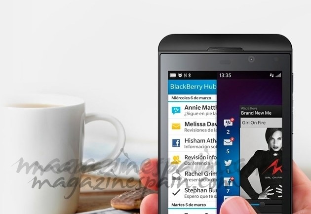 BlackBerry Z10 llega el 15 de marzo…