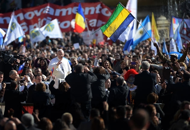 El papa Francisco I ante sus feligreses