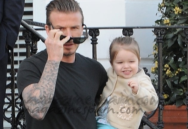 David Beckham y Harper