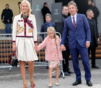 Valeria Mazza and her family attend Gucci fashion show in Milan