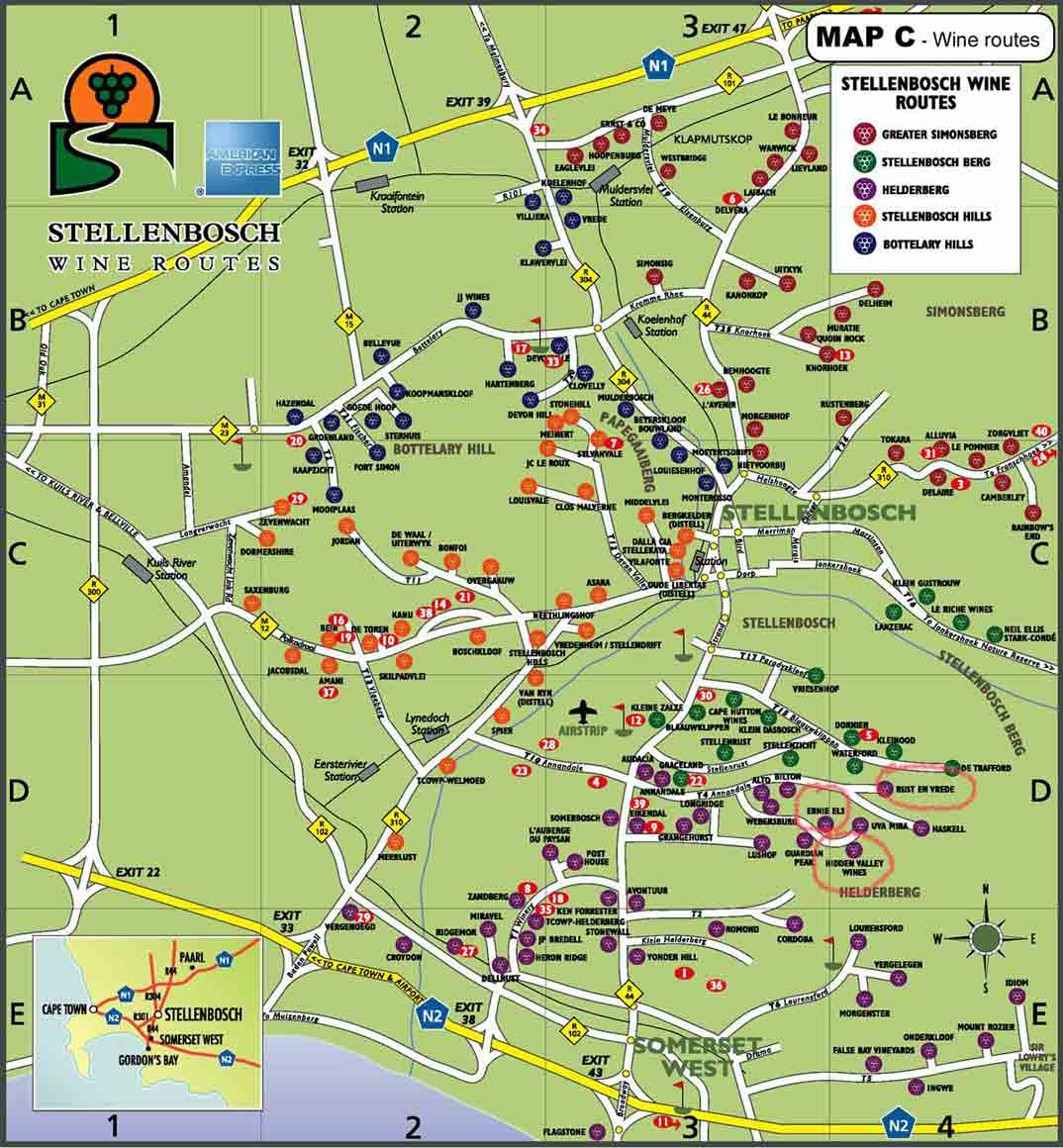 Mapa-Stellenbosch