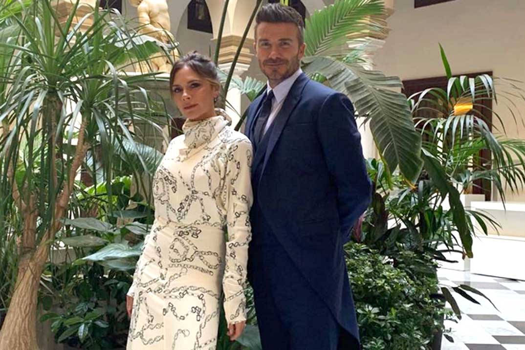 Los Beckham, turistas en Sevilla