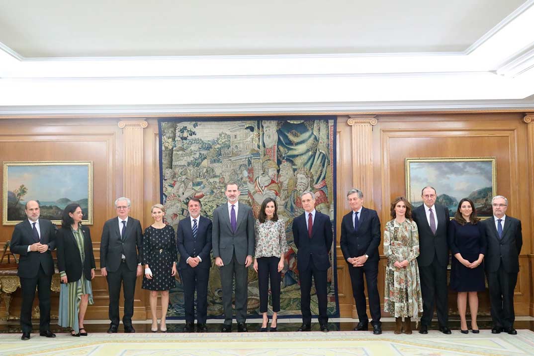 Reyes Felipe y Letizia - Audiencia Consejo de Administración de Atresmedia © Casa S.M. El Rey