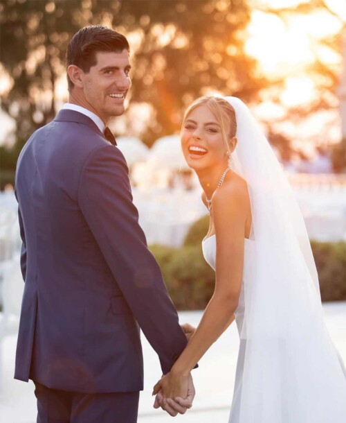 Así ha sido la romántica boda Thibaut Courtois y Mishel Gerzig ...