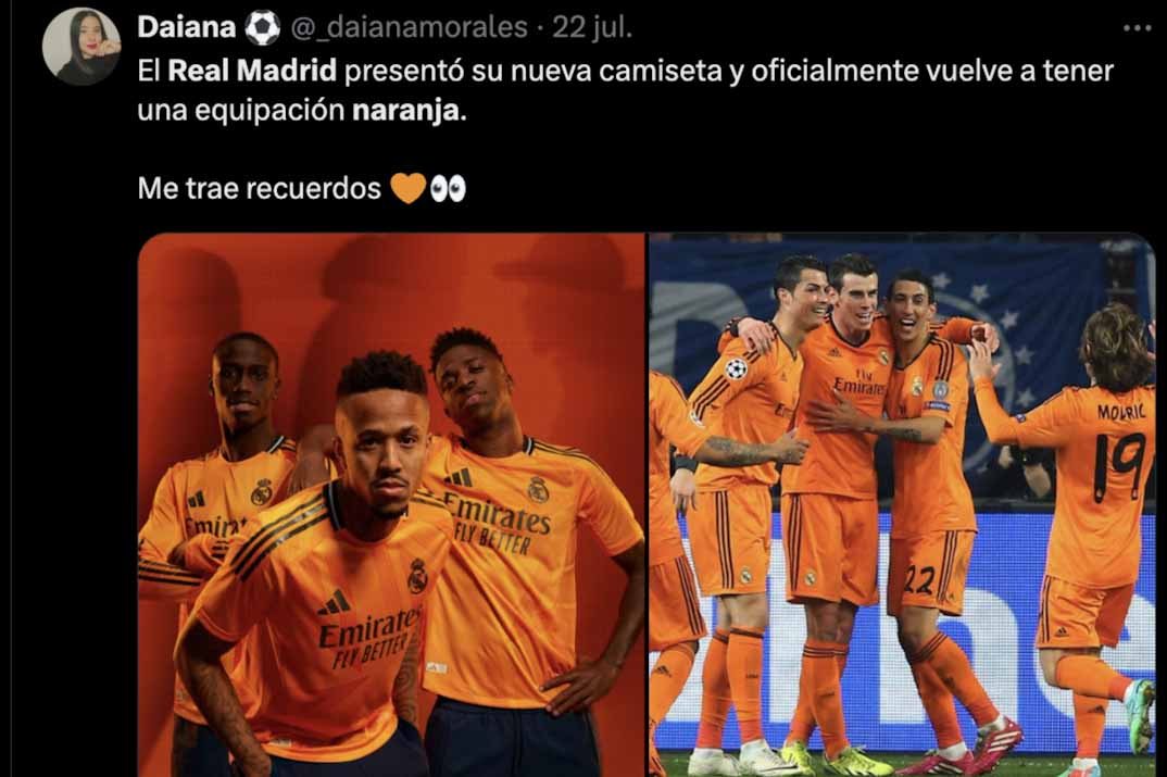 Real madrid naranja redes