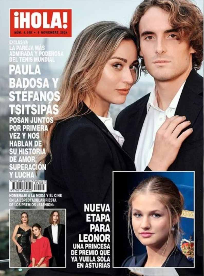 paula badosa y stefanos portada