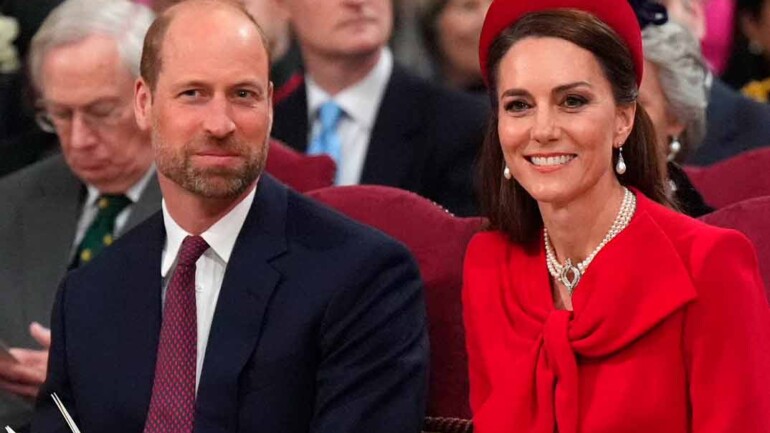 Kate Middleton deslumbra en su regreso al Día de la Commonwealth con un look rojo y el icónico collar de perlas de Isabel II