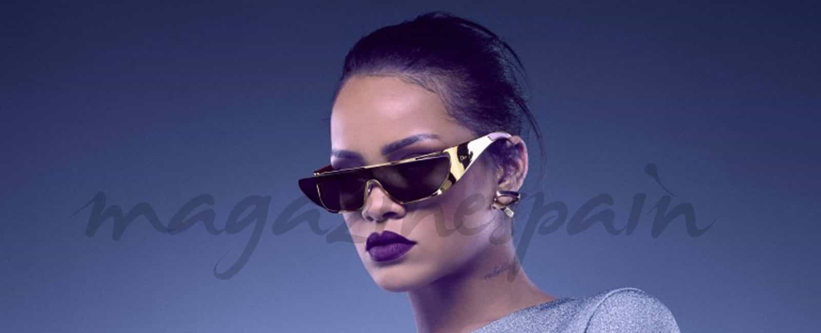Rihanna, oro y plata en su nueva colección de gafas